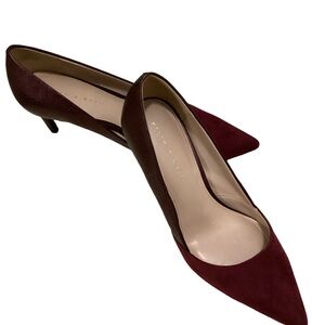 Kelly & Katie two tone Sangria colored heels. Size 10 medium.